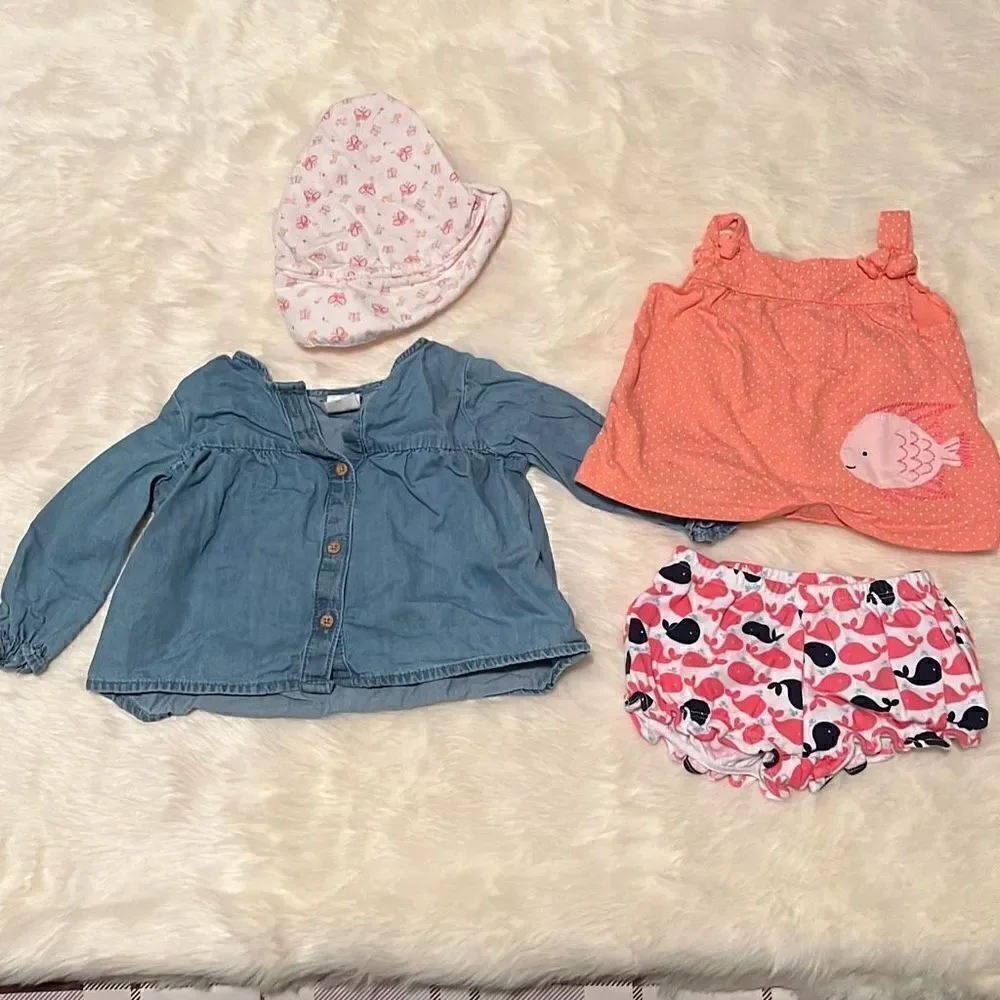 Lot of 15 pieces of baby clothes: Size 3-6 months